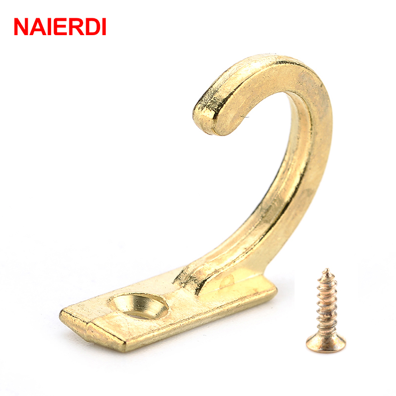 Furniture Hardware Suppliers - NAIERDI 10PCS Small Antique Hooks Wall
