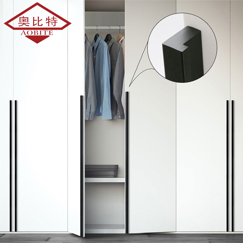 Vintage Furniture Hardware Pulls - AOBITE Black Long 1200mm Wardrobe Cabinet