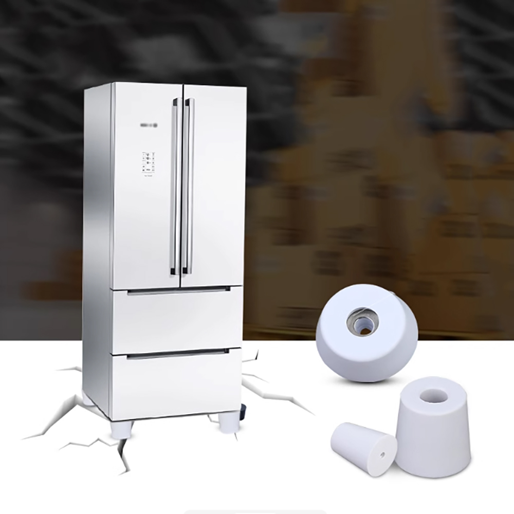 Furniture Hardware Covers - White Rubber Foot Pad 31mm-50mm Shock-Absorbing