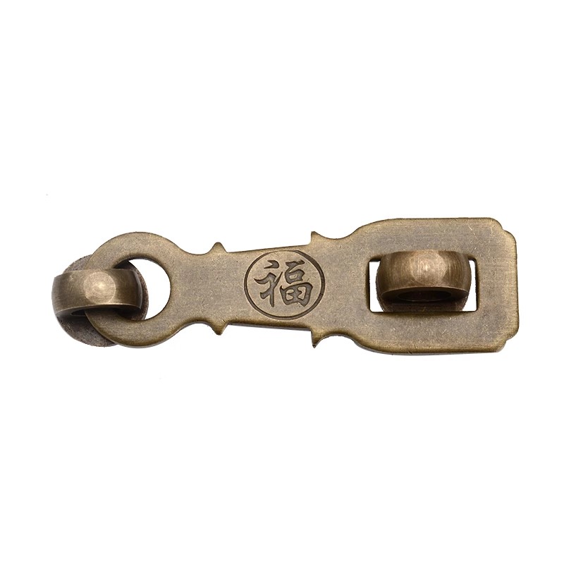 Furniture Hardware Antique - FU Furniture Door Brass Hasp Cabinet