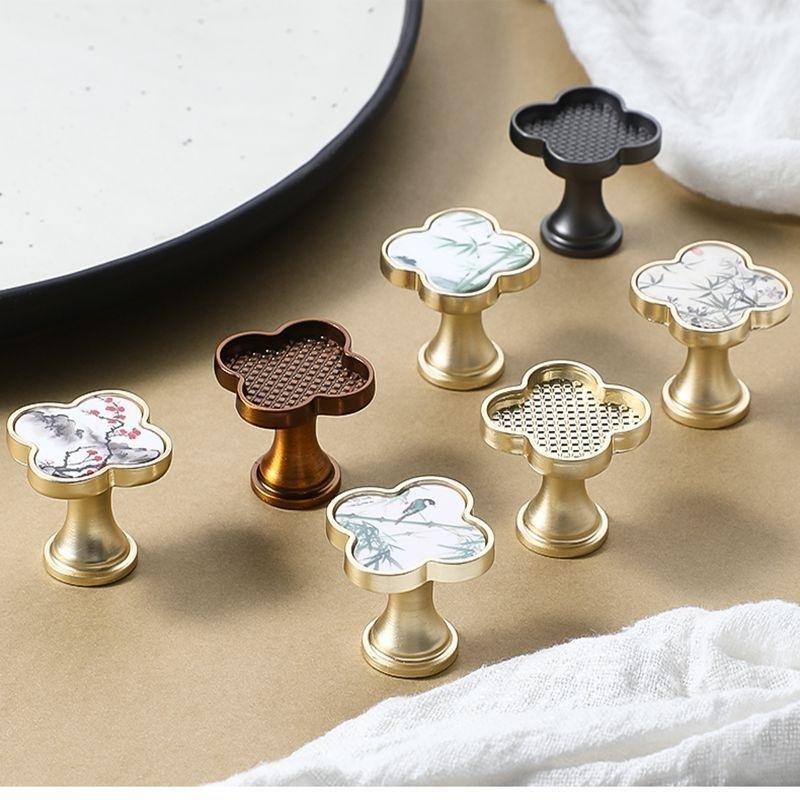 Furniture And Hardware Supplies - Cabinet Knobs Chinese Painting Pattern Furniture