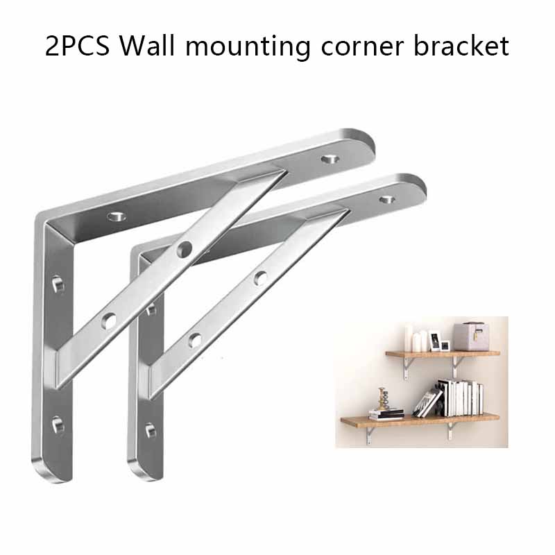 Corner Bracket Angle - 2PCS Stainless Steel Triangle Brackets Wall