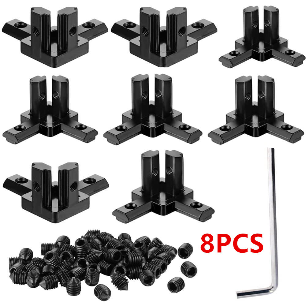 Corner Bracket Angle - 8Pcs Aluminum Profile 90 Degree Corner