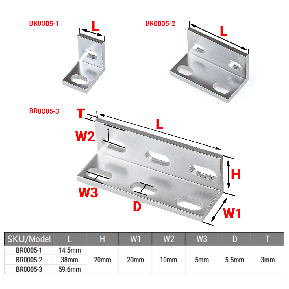 8Pcs/Lot Single/Double/Triple  - Corner Bracket Angle recension och pris
