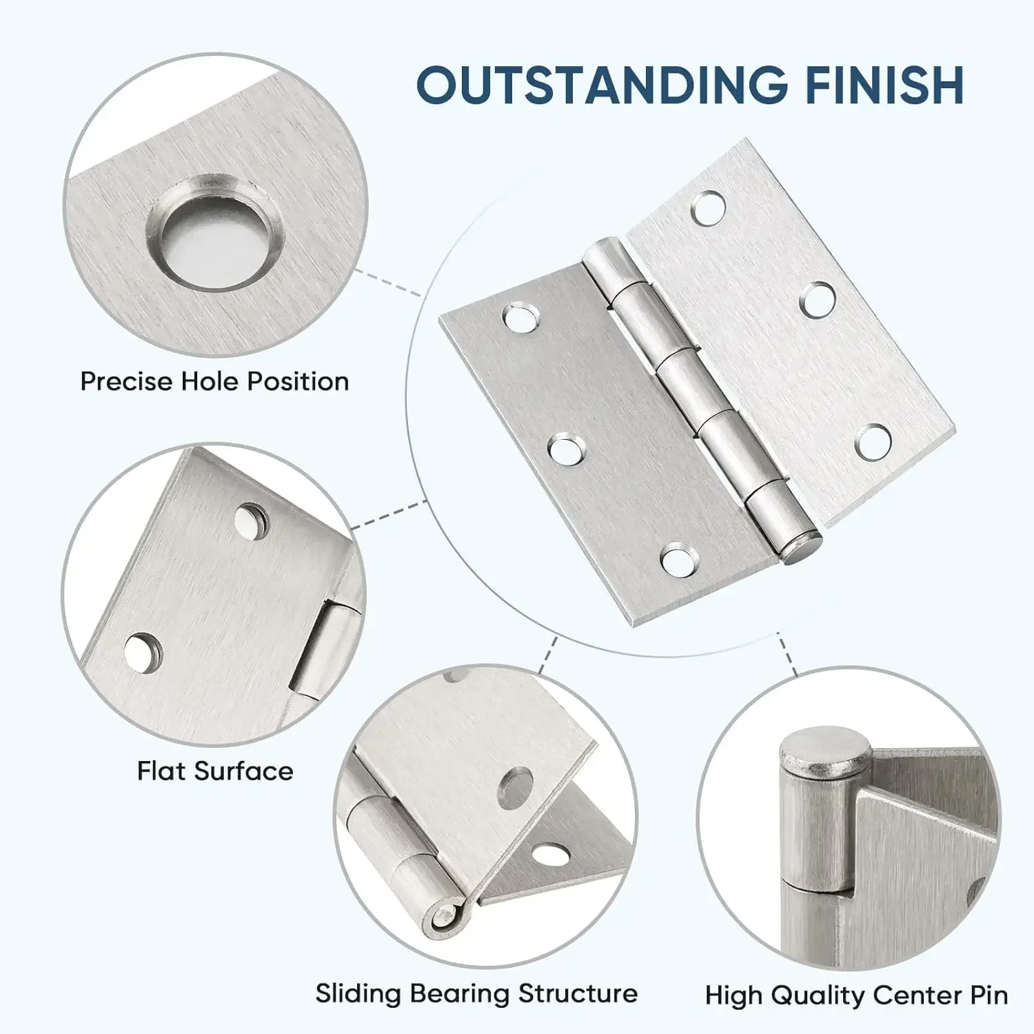 1-4 Inch Universal Door Hinges - Furniture Hardware Replacement Parts recension och pris