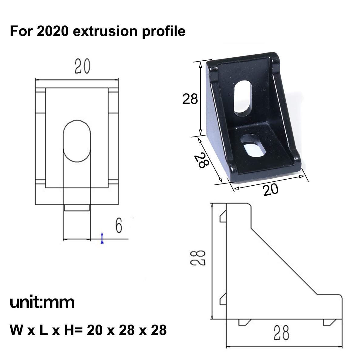 5pcs/10PCS 2020 3030 Corner Br - Corner Bracket Angle recension och pris