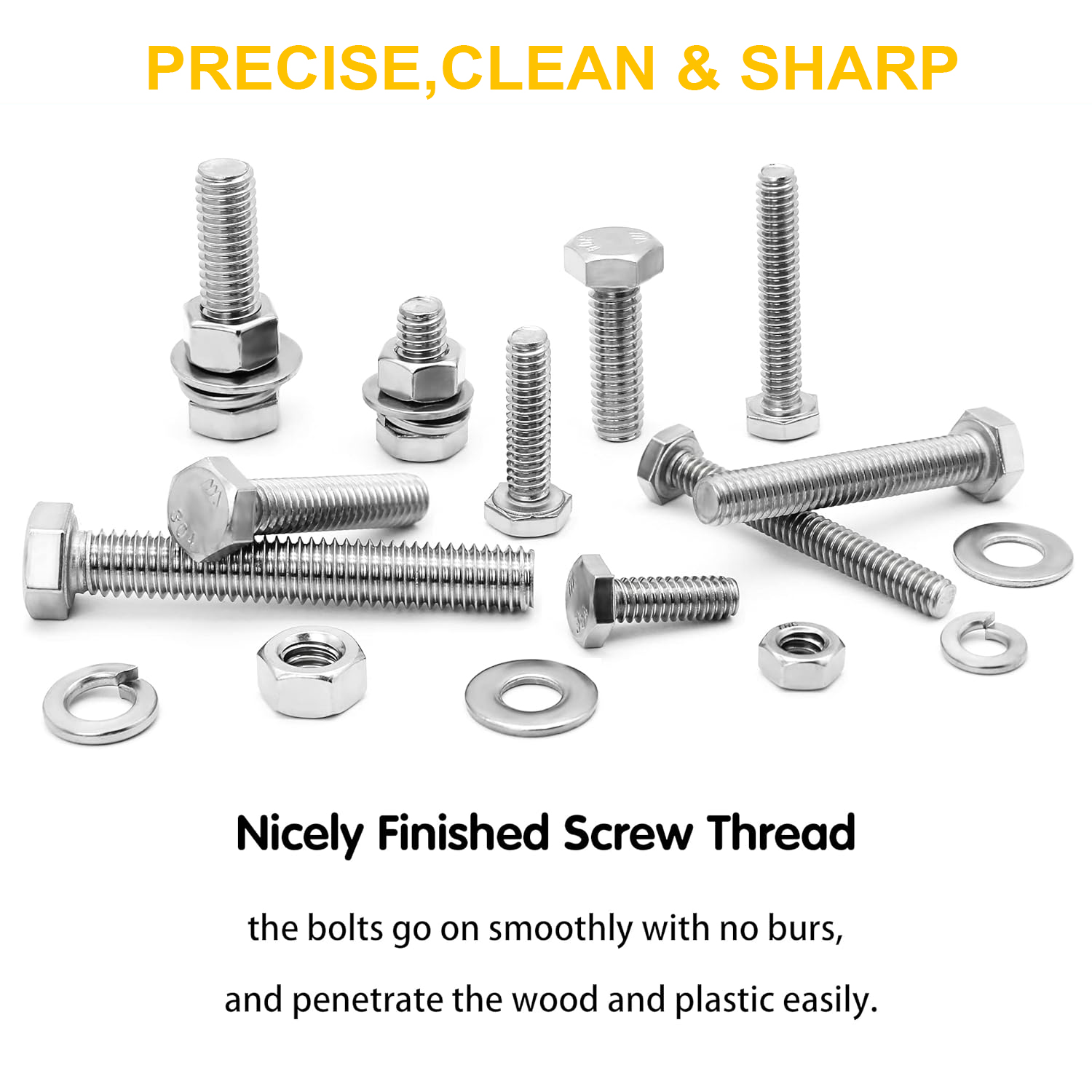 VKKM 48Pcs M10 Hex Head Bolts  - Restoration Hardware Furniture Outdoor recension och pris