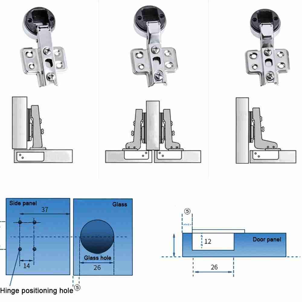 2PCS Interior No Hole Hardware - Furniture And Hardware Supplies recension och pris