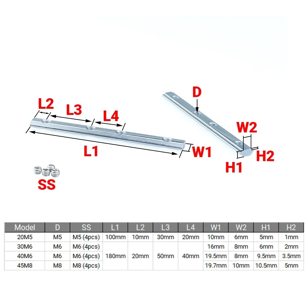 4Pcs V-Slot T-Slot Joiner 180  - Corner Bracket Angle recension och pris