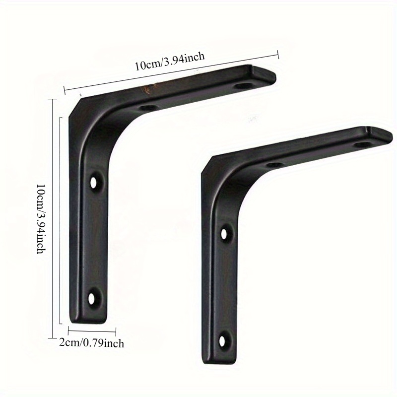 2pcs Heavy-Duty Iron Shelf Bra - Corner Bracket Angle recension och pris