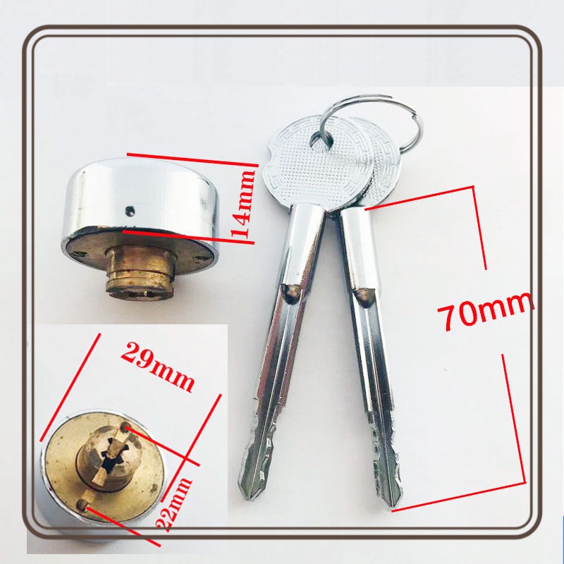 Safe Lock Core Cross Key Emerg - Furniture Hardware Suppliers recension och pris