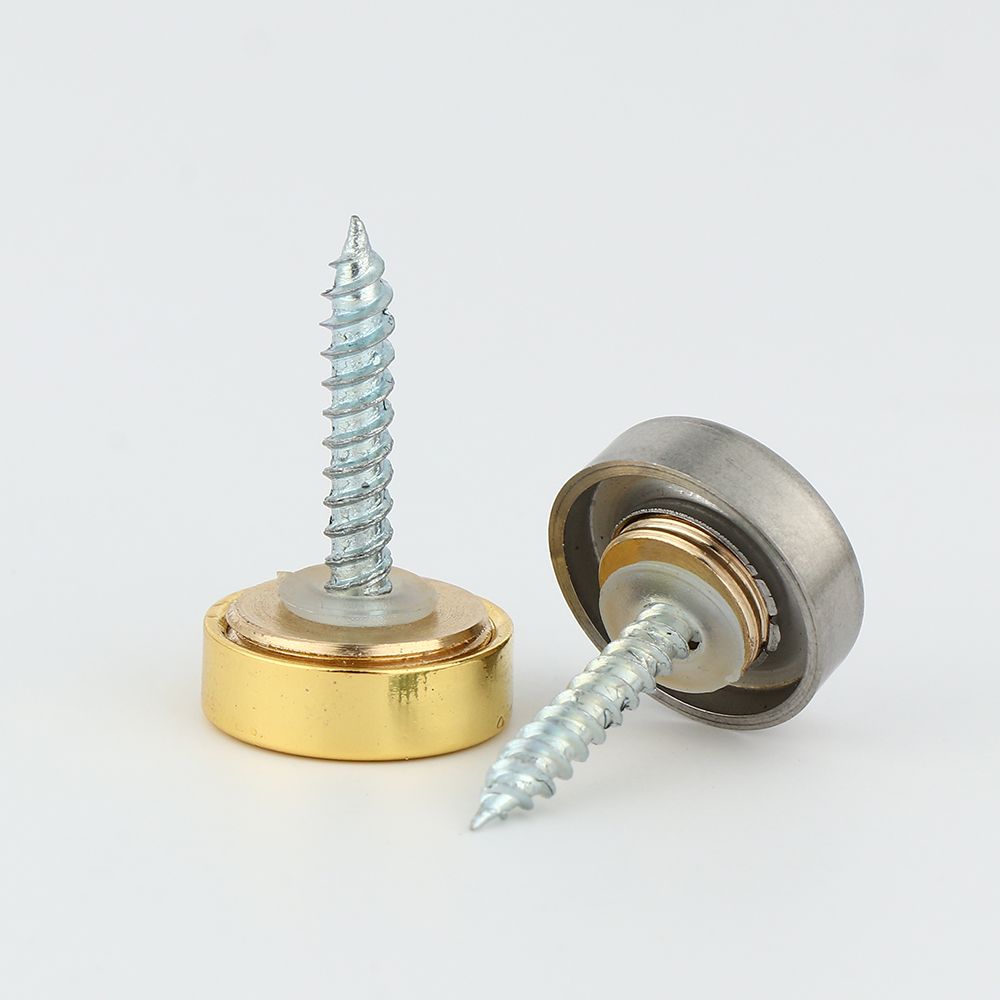 4 Sets Mirror Fasteners Screws - Furniture Hardware Covers recension och pris
