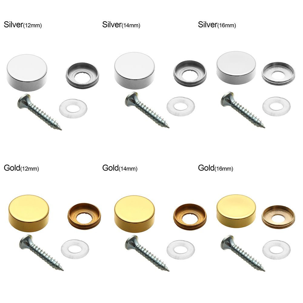 4 Sets Mirror Fasteners Screws - Furniture Hardware Covers recension och pris