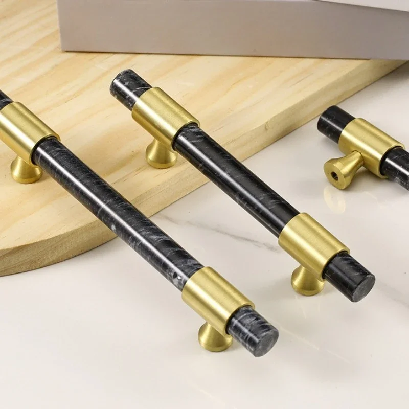1Pcs Marble Brass Handle Nordi - Furniture And Hardware Supplies recension och pris