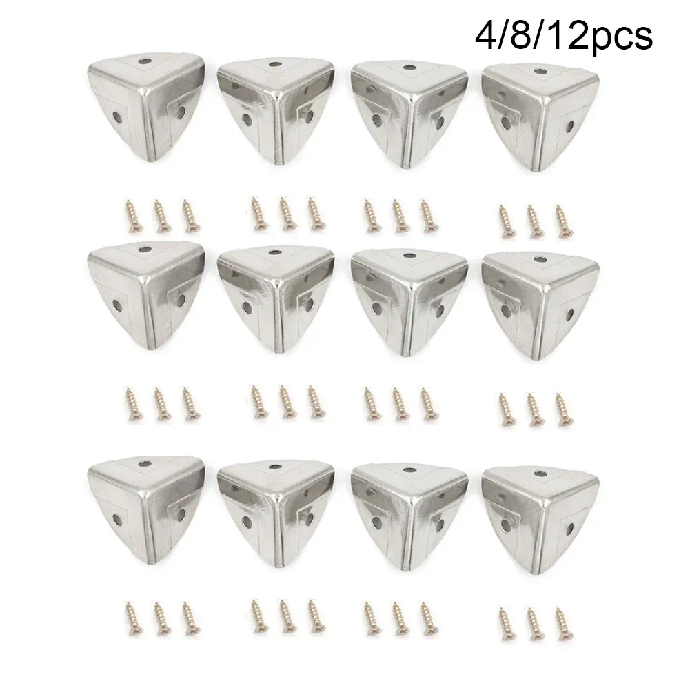 4/8/12pc Metal Box Corner Prot - Corner Bracket Angle recension och pris