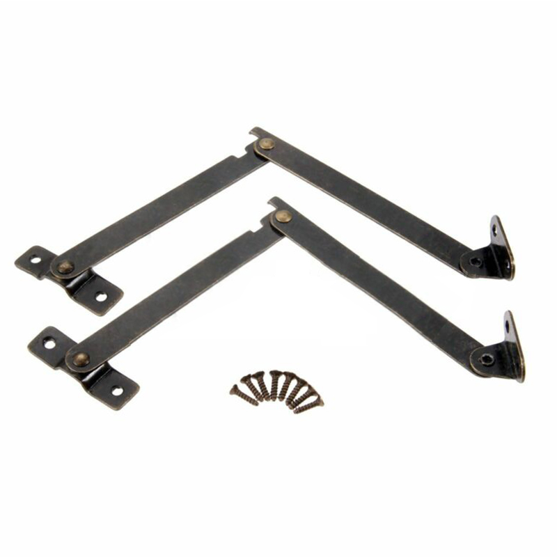 2PC Antique Bronze Lid Support - Furniture Hardware Antique recension och pris
