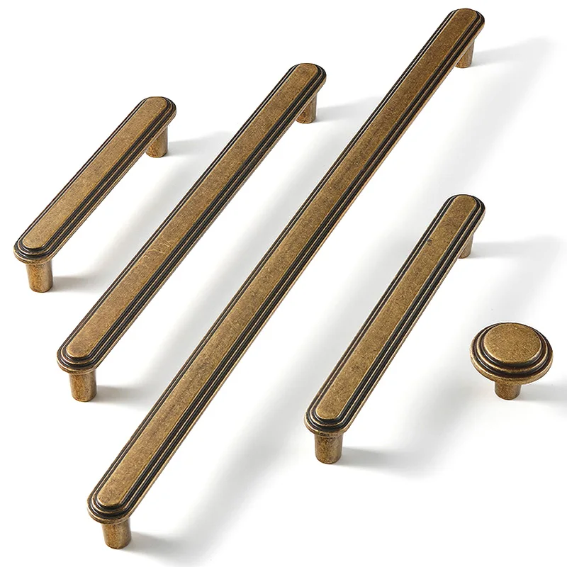 Retro Handles Antique Brass Ca - Vintage Furniture Hardware Pulls recension och pris