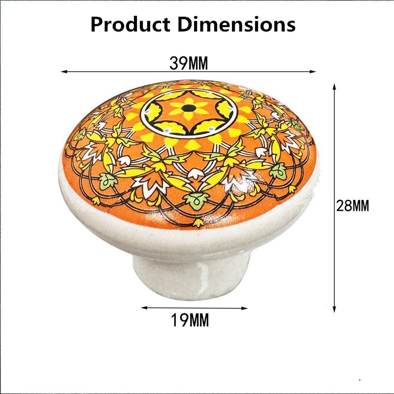 Bohemian Ceramic Single Hole C - Vintage Furniture Hardware Pulls recension och pris
