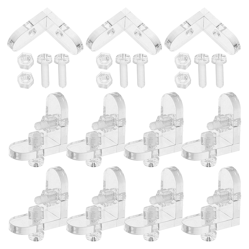 15Pcs Clear Acrylic L Shape Co - Corner Bracket Angle recension och pris