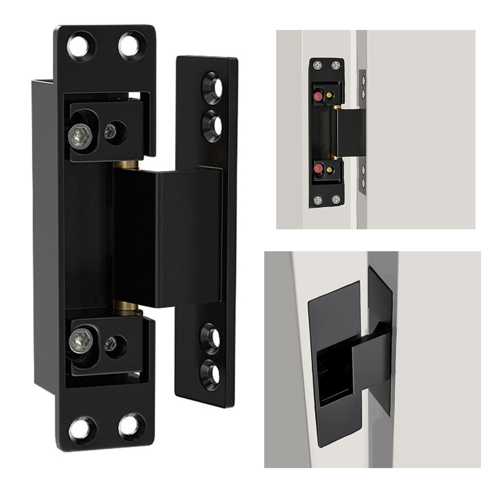 1Pcs Black Door Hinges Invisib - Furniture Hardware Replacement Parts recension och pris