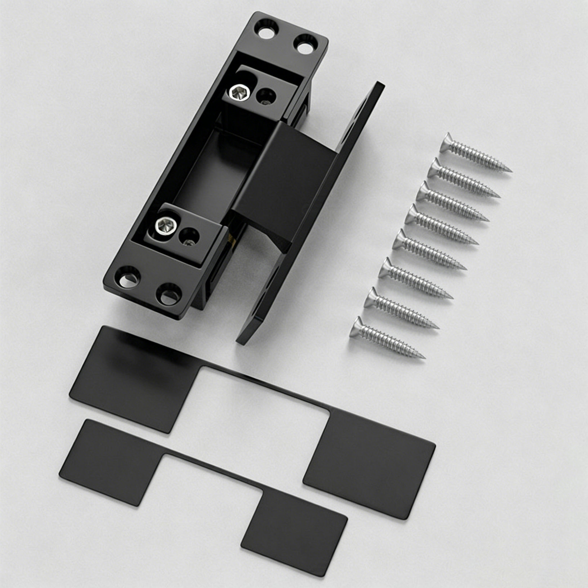 1Pcs Black Door Hinges Invisib - Furniture Hardware Replacement Parts recension och pris