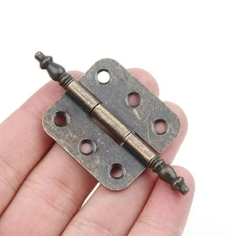 2pcs/set Crown Hinge 6 Holes 1 - Furniture Hardware Antique recension och pris