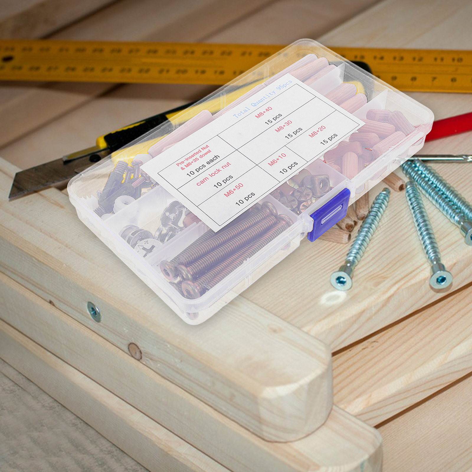 95Pcs Bunk Bed Hardware Connec - Furniture Hardware recension och pris