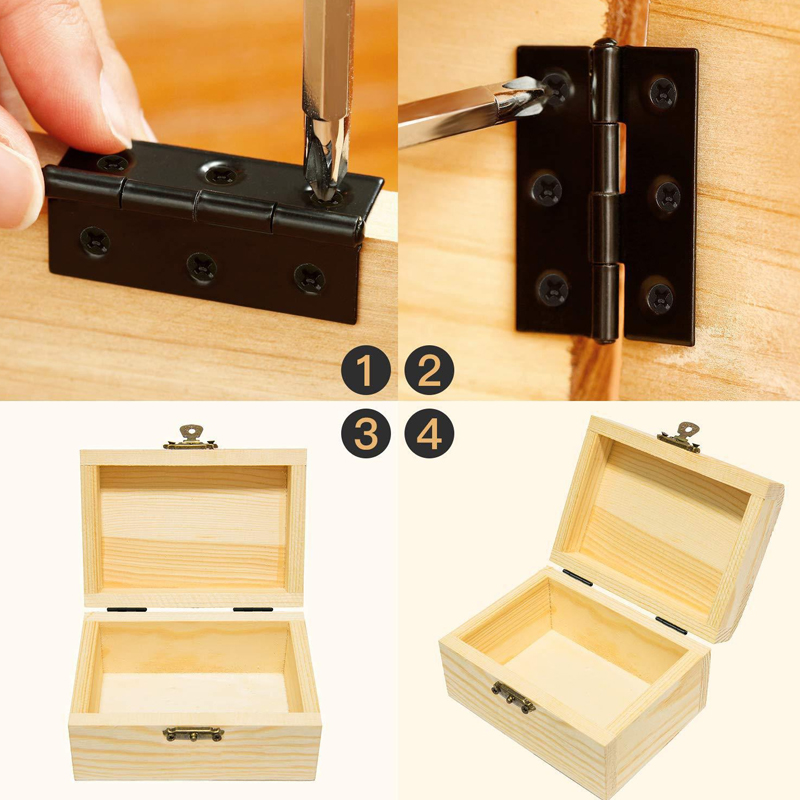 WV Black Door Hinges Stainless - Furniture Hardware Replacement Parts recension och pris