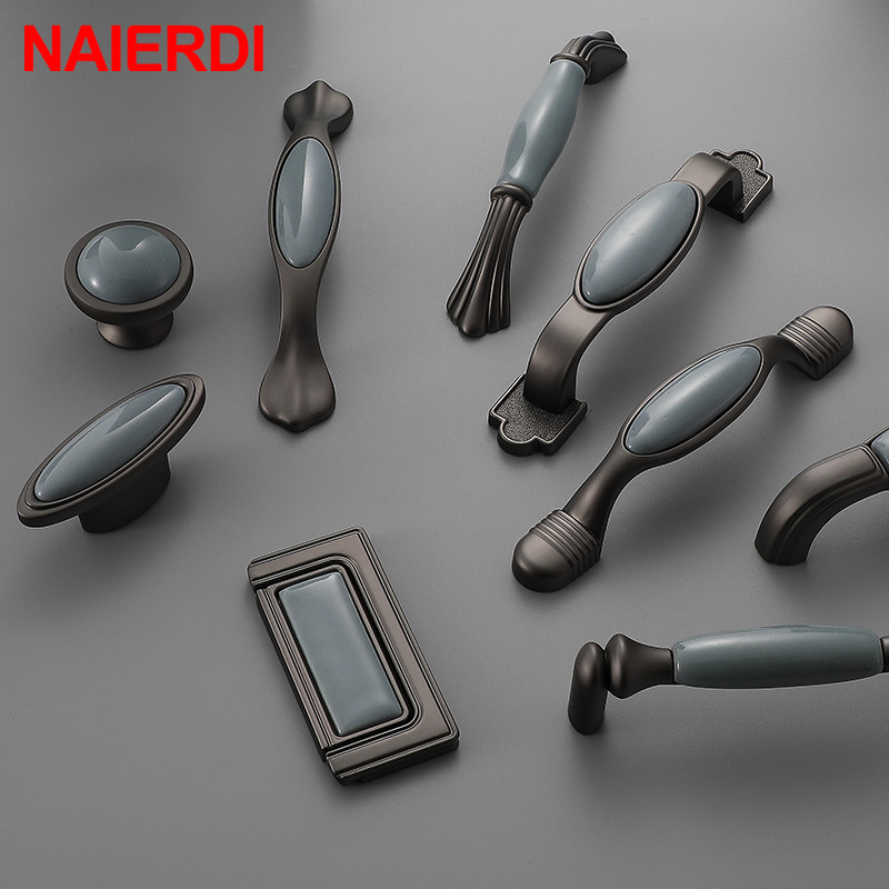 NAIERDI Ceramic Cabinet Knobs  - Vintage Furniture Hardware Pulls recension och pris