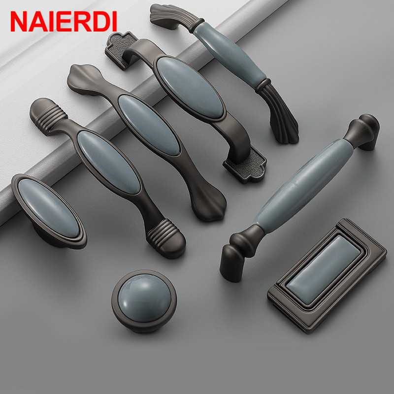NAIERDI Ceramic Cabinet Knobs  - Vintage Furniture Hardware Pulls recension och pris