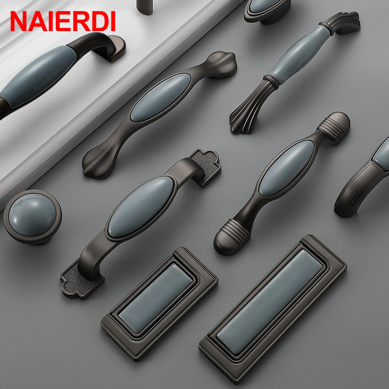 NAIERDI Ceramic Cabinet Knobs  - Vintage Furniture Hardware Pulls recension och pris