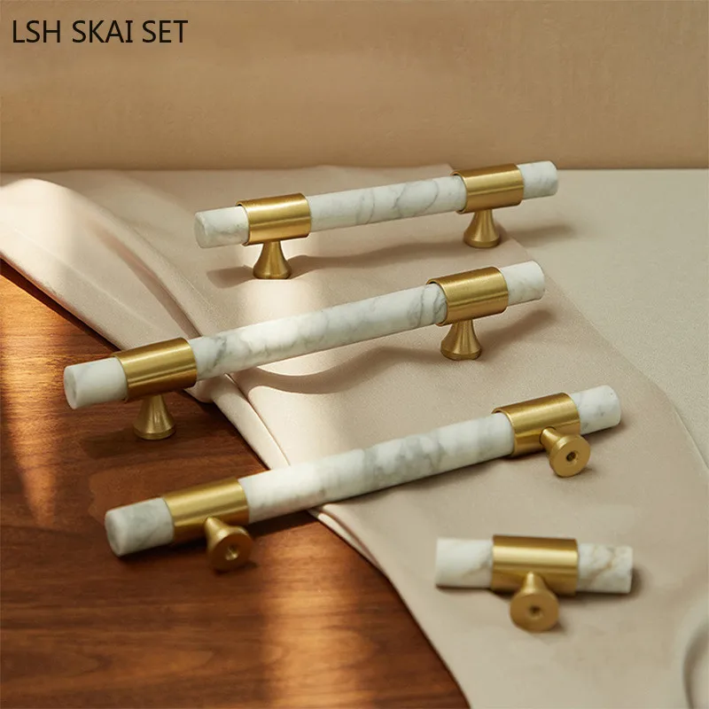 1Pc Marble Brass Handle Nordic - Furniture And Hardware Supplies recension och pris