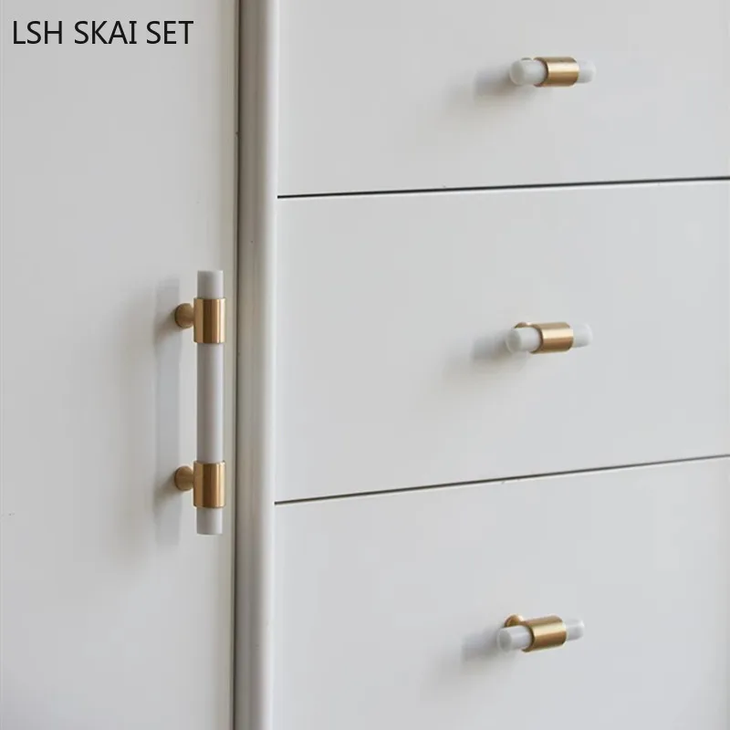 1Pc Marble Brass Handle Nordic - Furniture And Hardware Supplies recension och pris