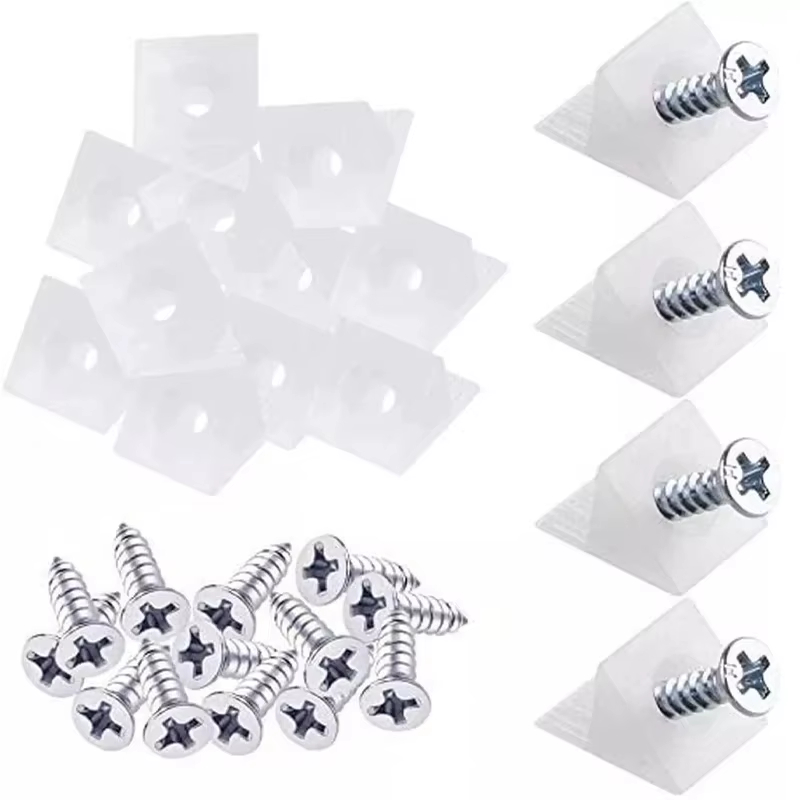 20/40/60/80/100pcs Drawer Wedg - Corner Bracket Angle recension och pris